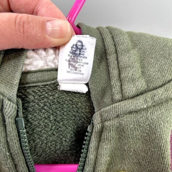 Babygap army green patches zip up size 6-12mon - Picture 6 of 6